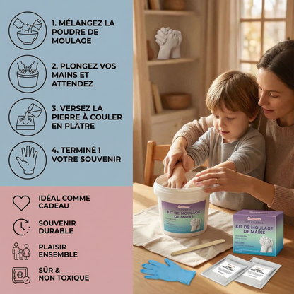 3D-Handabdruck-Set für Familien und Paare